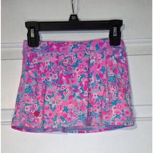 Lilly Pulitzer Girls Luxletic Floral Skort Size M 6-7